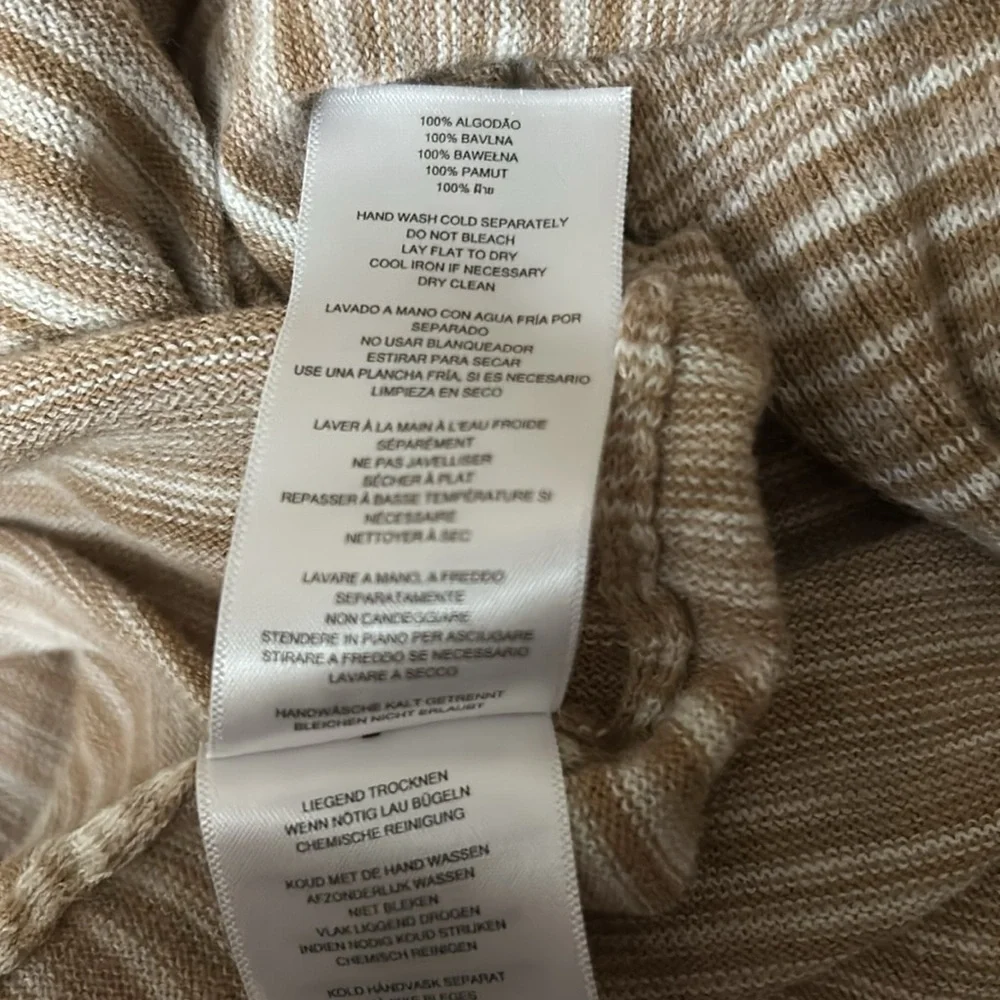 Michael Kors Cardigan Waterfall Open Front Tan Size Large - Picture 5 of 5